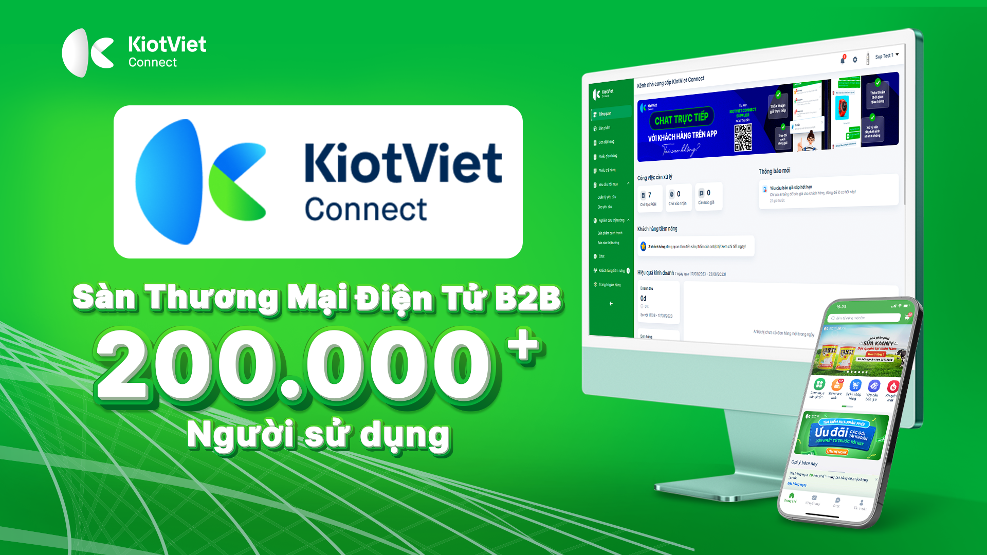 KiotViet Connect - Sàn thương mại điện tử mua bán sỉ phổ biến nhất thị trường